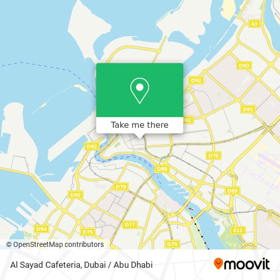 Al Sayad Cafeteria map