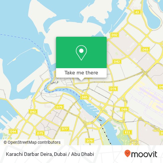 Karachi Darbar Deira map