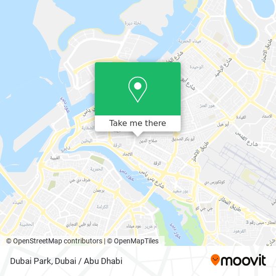 Dubai Park map