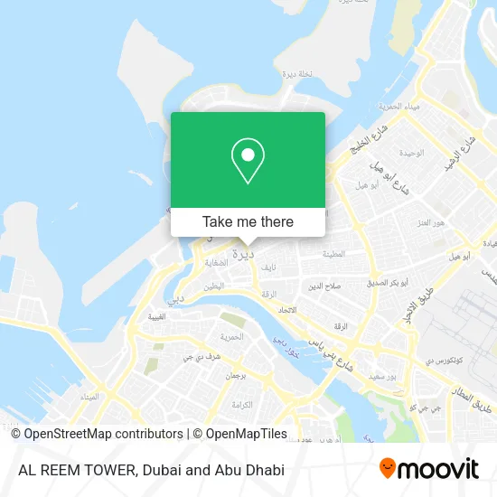 AL REEM TOWER map