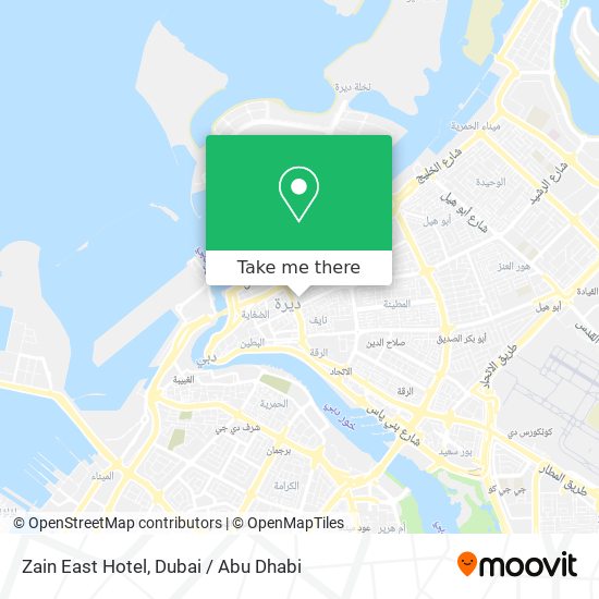 Zain East Hotel map