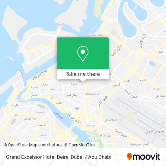 Grand Excelsior Hotel Deira map