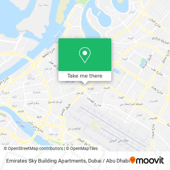 Emirates Sky Building Apartments map
