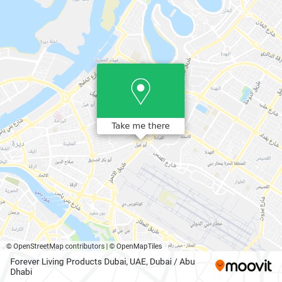 Forever Living Products Dubai, UAE map