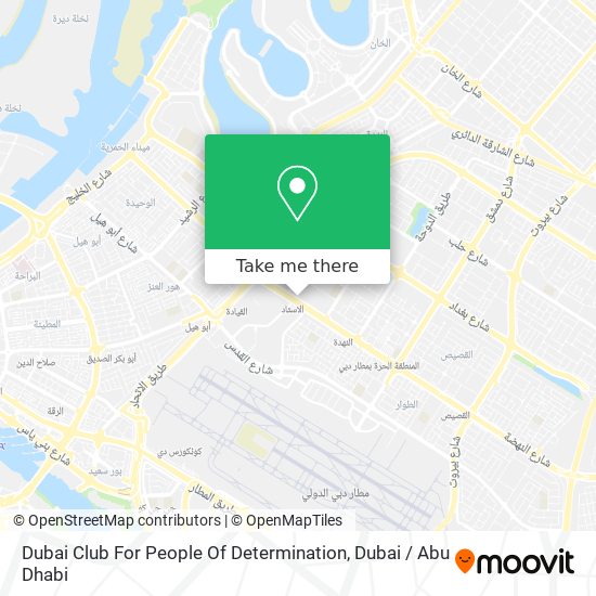 Dubai Club For People Of Determination map