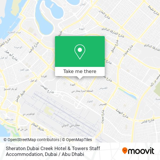 Sheraton Dubai Creek Hotel & Towers Staff Accommodation map