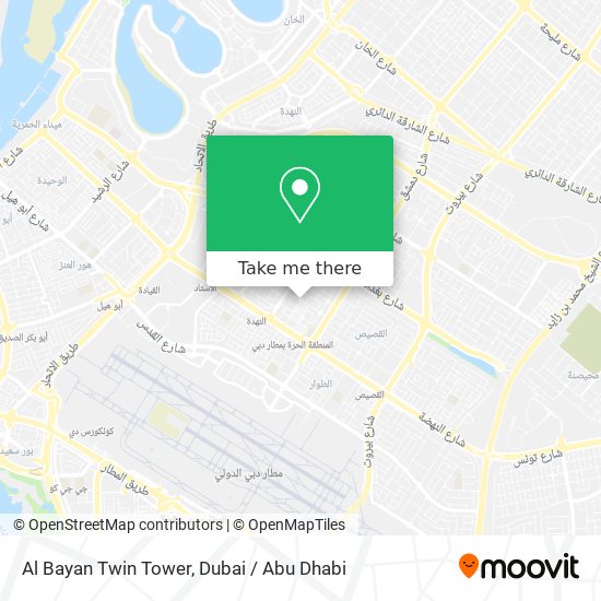 Al Bayan Twin Tower map