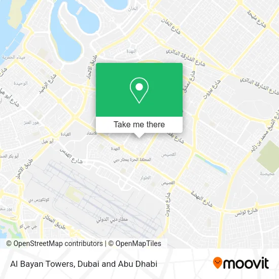 Al Bayan Towers map