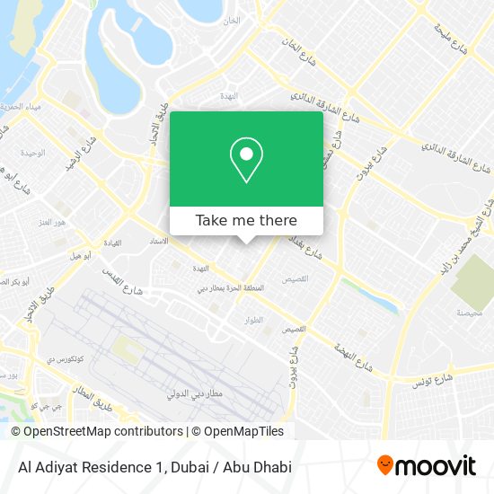 Al Adiyat Residence 1 map