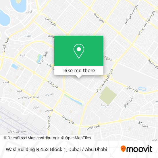 Wasl Building R 453 Block 1 map