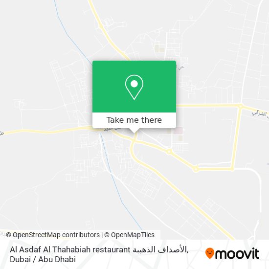 Al Asdaf  Al Thahabiah restaurant الأصداف الذهببة map
