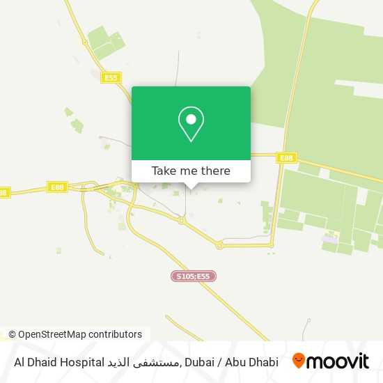 Al Dhaid Hospital مستشفى الذيد map