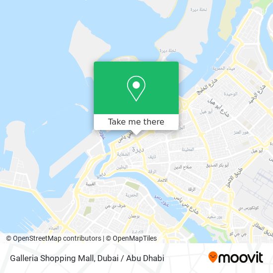 Galleria Shopping Mall map