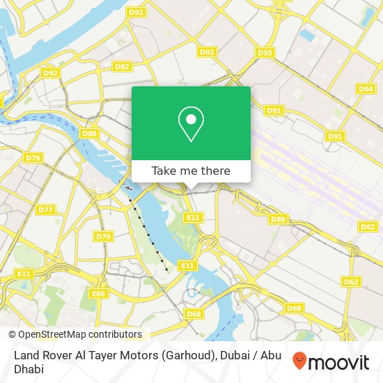 Land Rover Al Tayer Motors (Garhoud) map