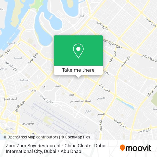 Zam Zam Suyi Restaurant - China Cluster Dubai International City map