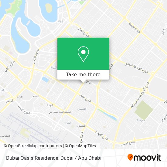 Dubai Oasis Residence map