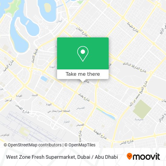 West Zone Fresh Supermarket map