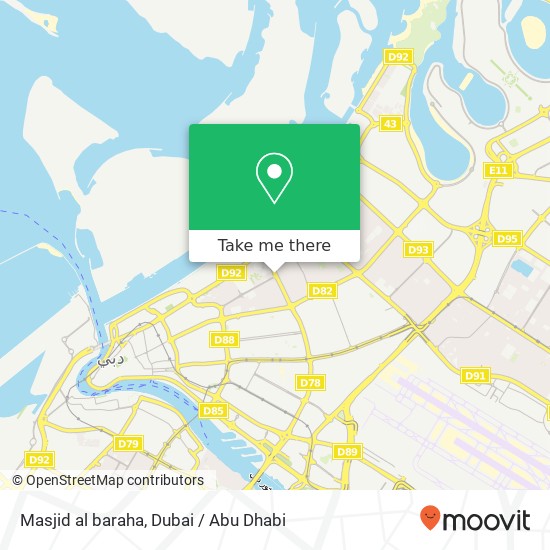 Masjid al baraha map