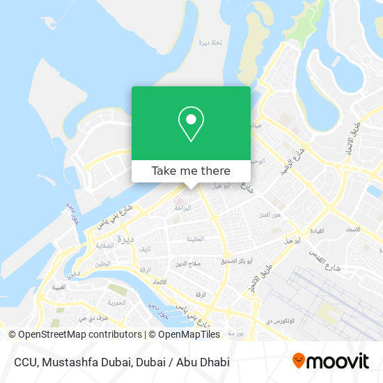 CCU, Mustashfa Dubai map