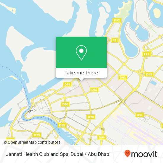 Jannati Health Club and Spa map