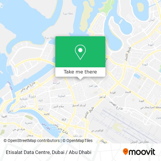 Etisalat Data Centre map