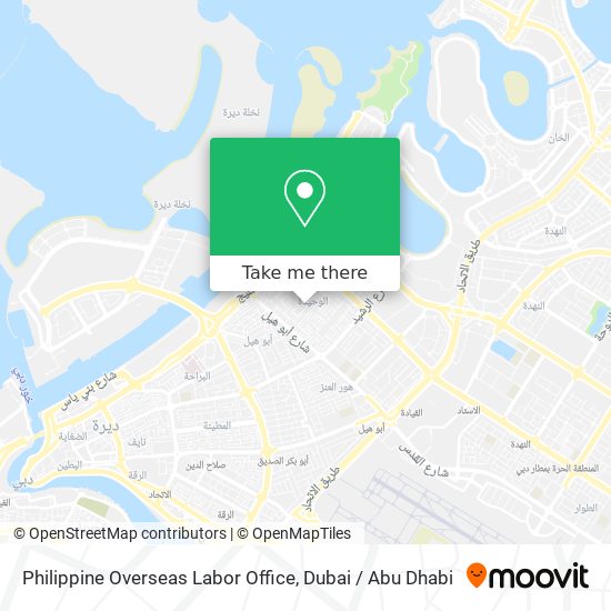 Philippine Overseas Labor Office map