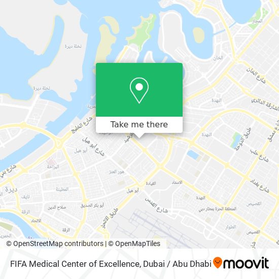 FIFA Medical Center of Excellence map