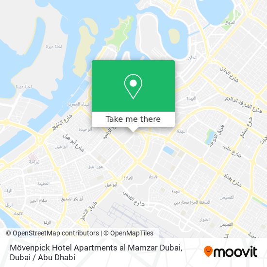 Mövenpick Hotel Apartments al Mamzar Dubai map