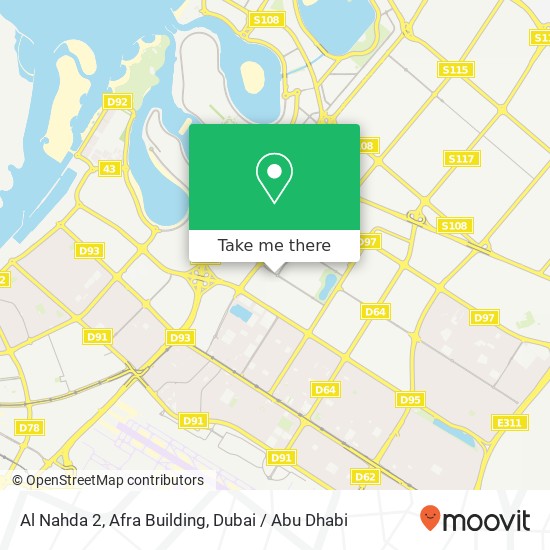 Al Nahda 2, Afra Building map