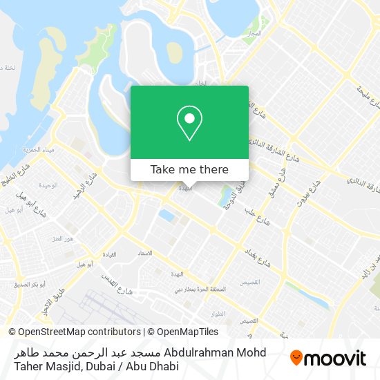 مسجد عبد الرحمن محمد طاهر Abdulrahman Mohd Taher Masjid map