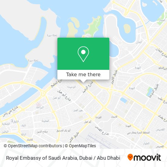 Royal Embassy of Saudi Arabia map