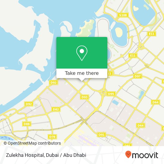 Zulekha Hospital map