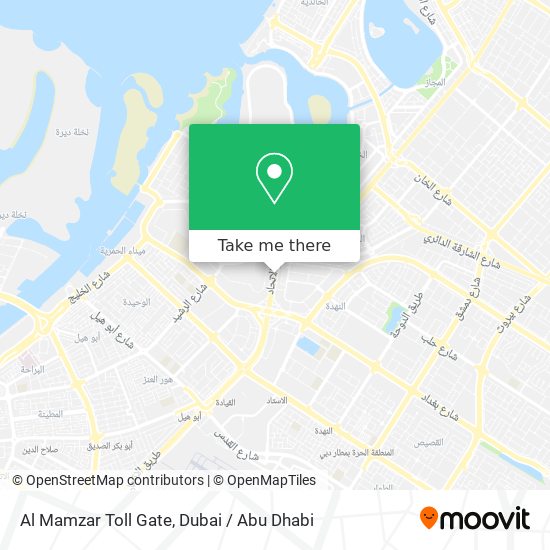 Al Mamzar Toll Gate map