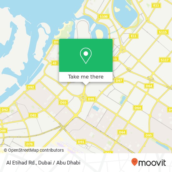 Al Etihad Rd. map
