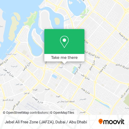 Jebel Ali Free Zone (JAFZA) map