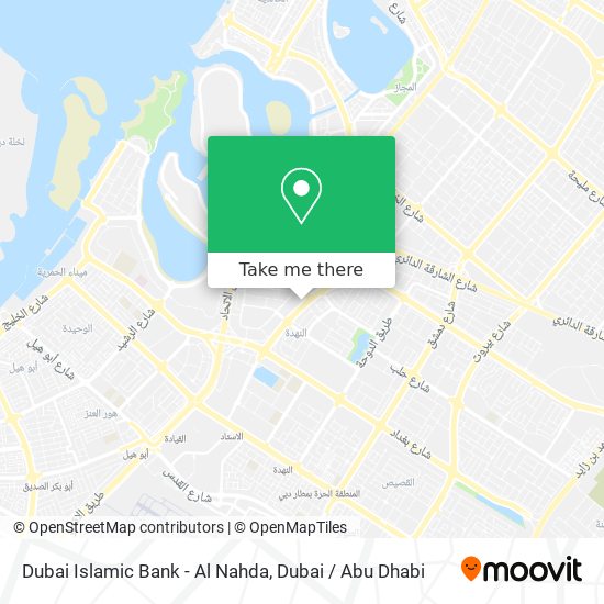 Dubai Islamic Bank - Al Nahda map