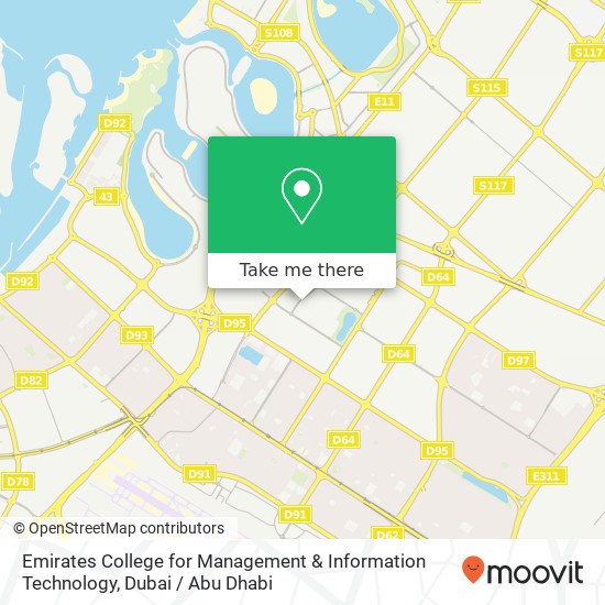 Emirates College for Management & Information Technology map