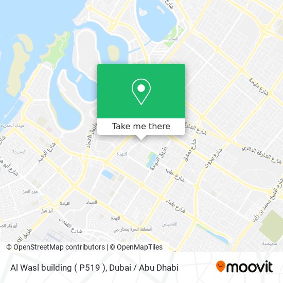 Al Wasl building ( P519 ) map