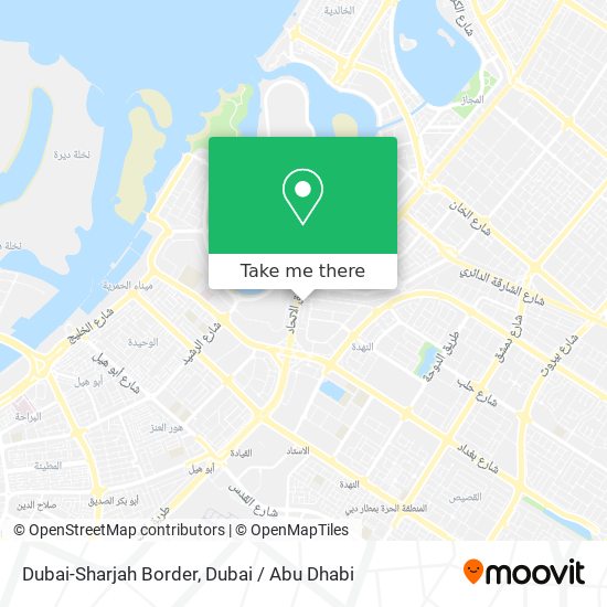 Dubai-Sharjah Border map