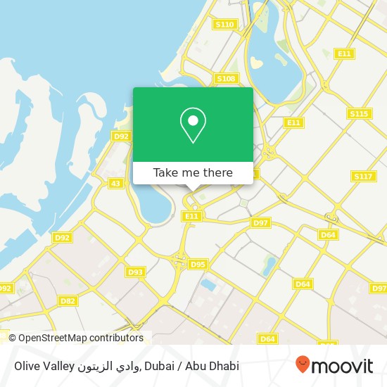 Olive Valley وادي الزيتون map