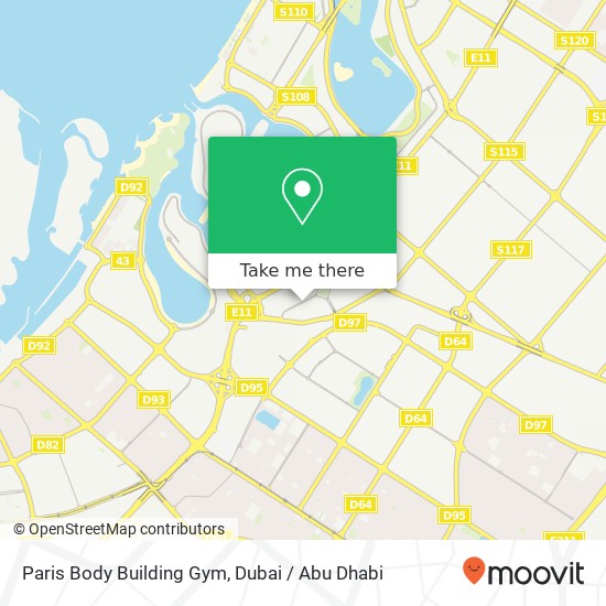 Paris Body Building Gym map