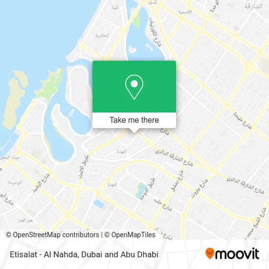 Etisalat - Al Nahda map
