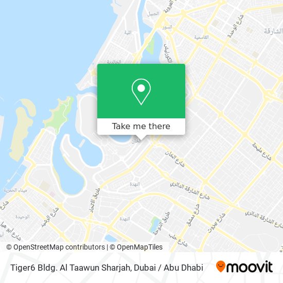 Tiger6 Bldg. Al Taawun Sharjah map
