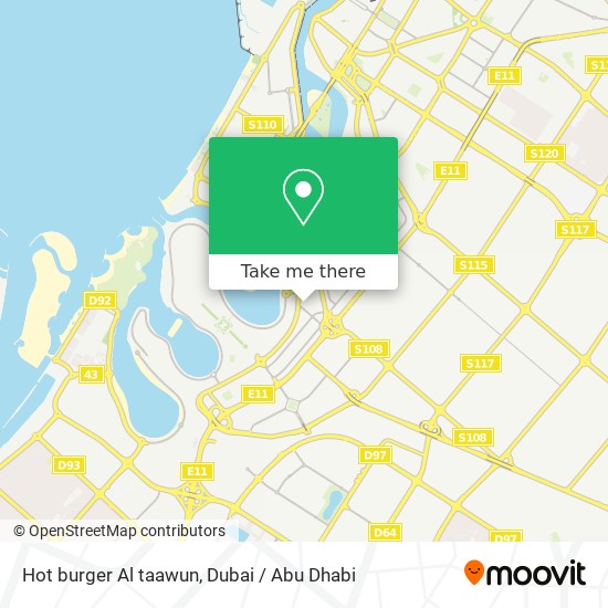 Hot burger Al taawun map
