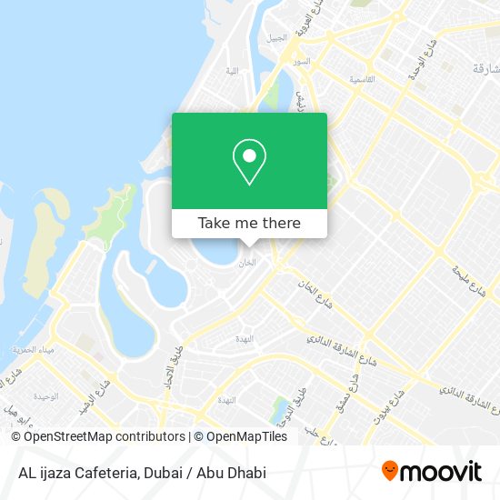 AL ijaza Cafeteria map