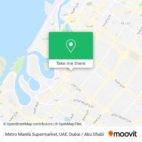 Metro Manila Supermarket, UAE map