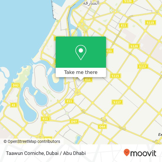 Taawun Corniche map