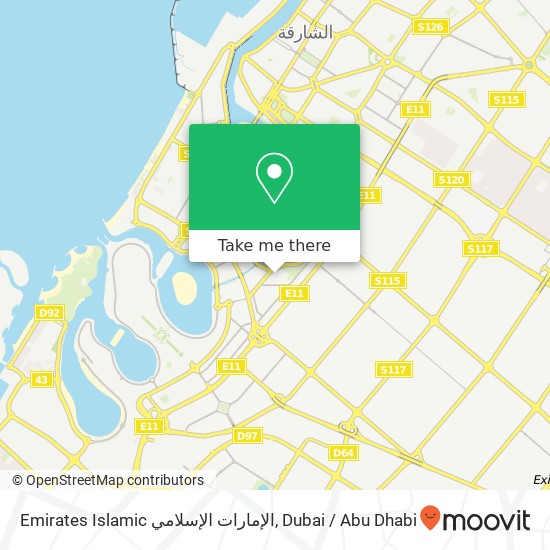 Emirates Islamic الإمارات الإسلامي map