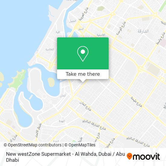 New westZone Supermarket - Al Wahda map