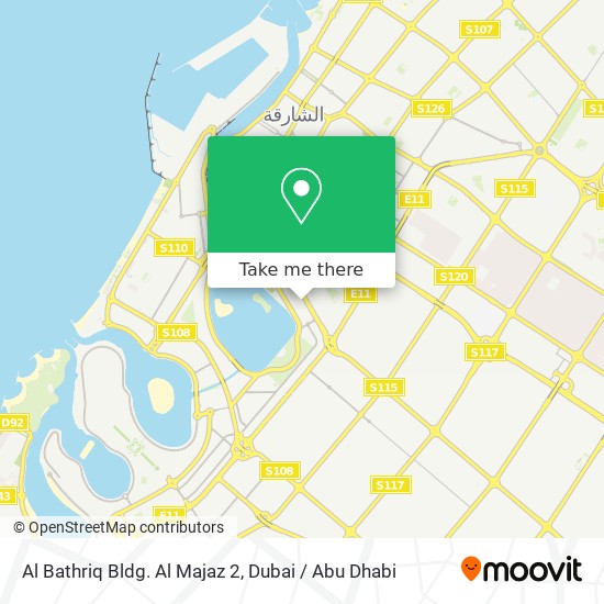Al Bathriq Bldg. Al Majaz 2 map